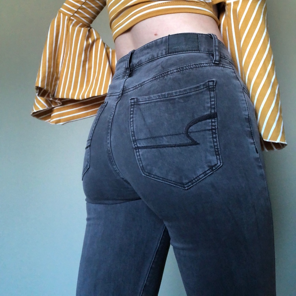 Dark grey skinny jeans